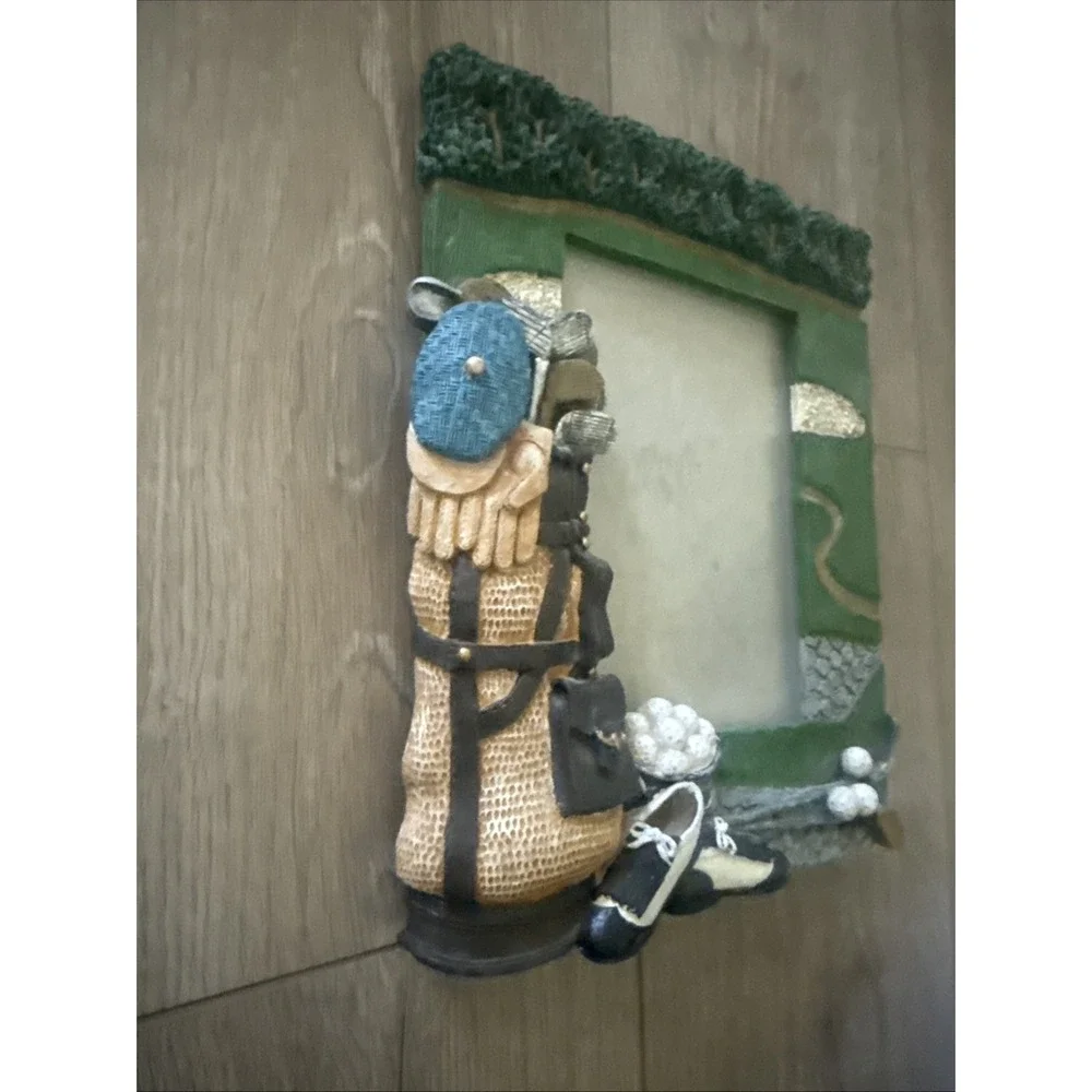 Golf‎ 3D Resin 5x7 Photo Picture Frame Balls Bag Cart Clubs Shoes Hat Gloves